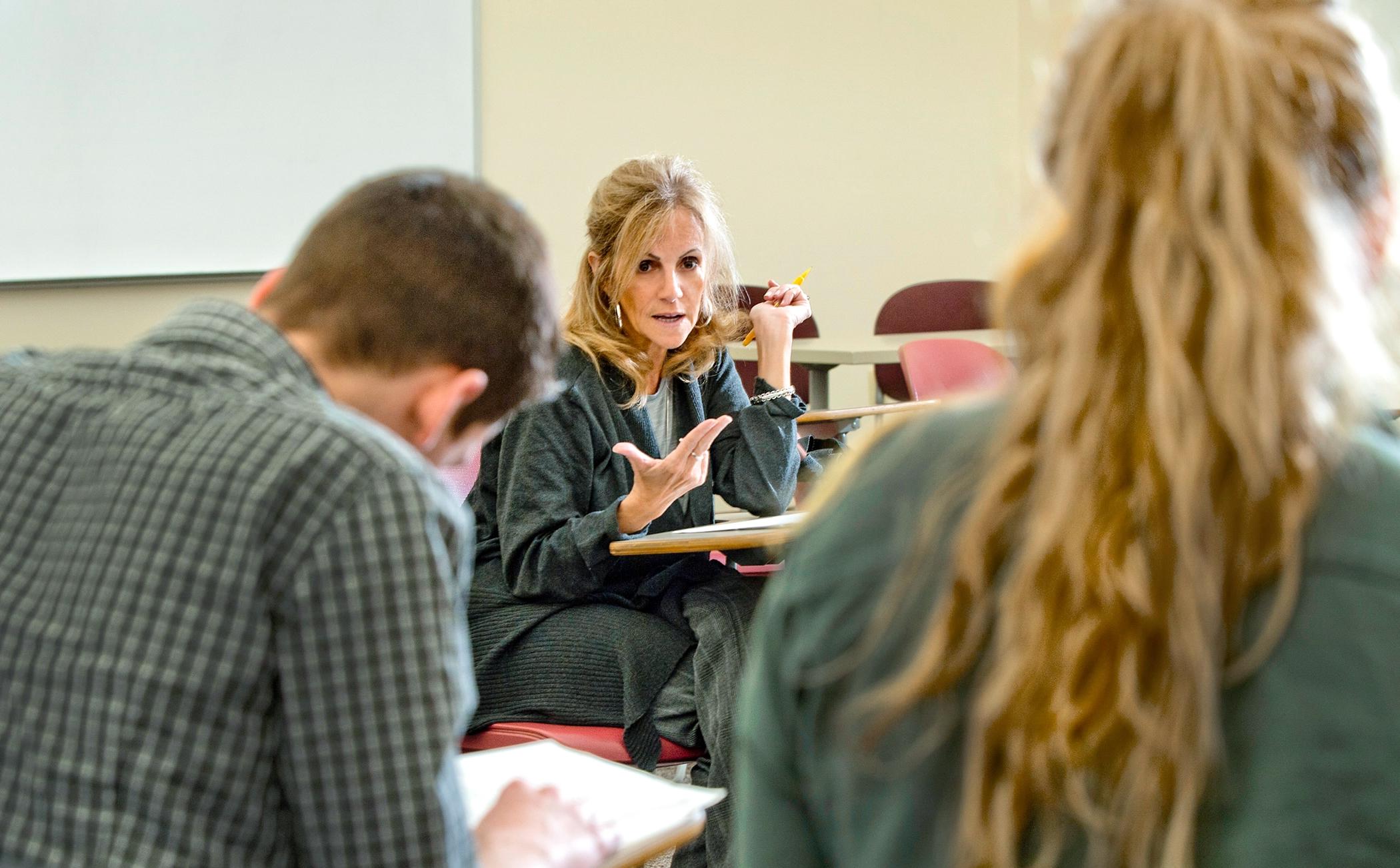 ferraro speaking to class